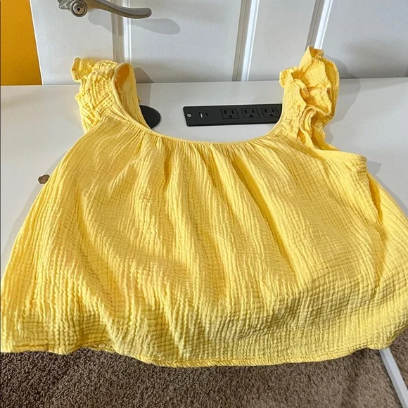 Ricki's Sunny Yellow Ruffled Blouse - Picture 8 of 8